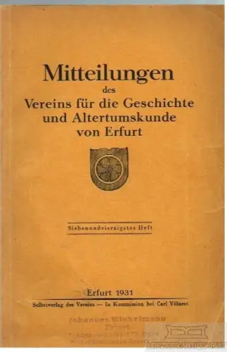 Buch: Mitteilungen des Vereins für die Geschichte und... Gaenschalz. 1931