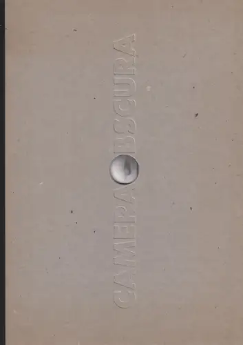 Ausstellungskatalog: Camera Obscura, Stölben, Frank, 1995, Carl Hanser Verlag