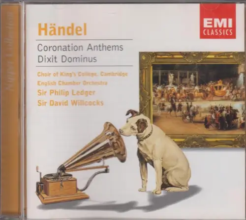 CD: Händel, Coronation Anthems / Dixit Dominus, 2003, Ledger, Willcocks, EMI