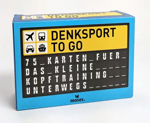Kartenbox: Denksport to go, 75 Karten für das kleine Kopftraining zwischendurch