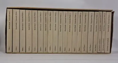 Buch: Bertolt Brecht - Gesammelte Werke in 20 Bänden, 1967, Suhrkamp, 20 Bände