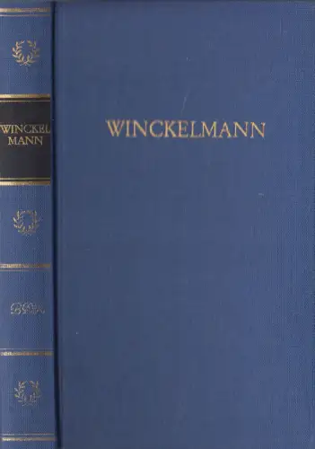 Buch: J. J. Winckelmanns Werke in einem Band, Winckelmann, 1986, BDK, Aufbau