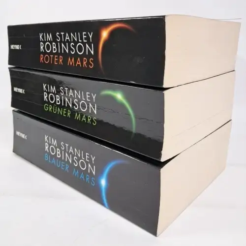 Buch: Mars-Trilogie, Kim Stanley Robinson, Roter Mars, Grüner Mars, Blauer Mars