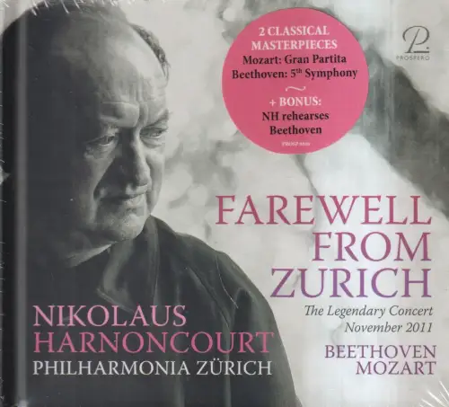 CD: Nikolaus Harnoncourt, Farewell from Zurich, 2021, Philharmonia Zürich