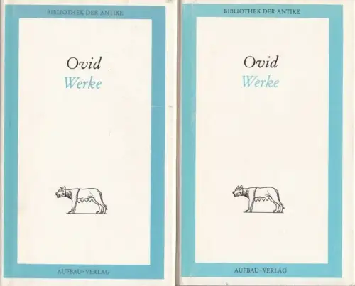 Buch: Werke in zwei Bänden, Ovid. 2 Bände, 1982, Verwandlungen, Liebeselegien...