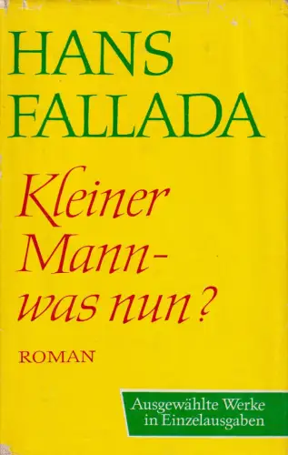 Buch: Kleiner Mann - was nun?, Fallada, Hans. 1967, Aufbau-Verlag