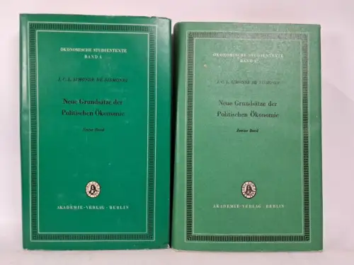 Buch: Neue Grundsätze der Politischen Ökonomie 1+2, Simonde de Sismondi, 1975