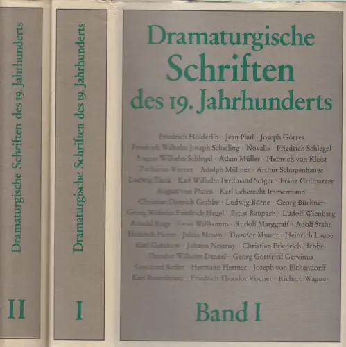Buch: Dramaturgische Schriften des 19. Jahrhunderts, 2 Bände, 1987, Henschel