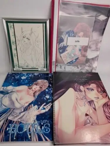 Bundle Manga LiiYu: 2 Art Books, 2 Originalzeichnungen, 6 Kunstdrucke, 2 Karten