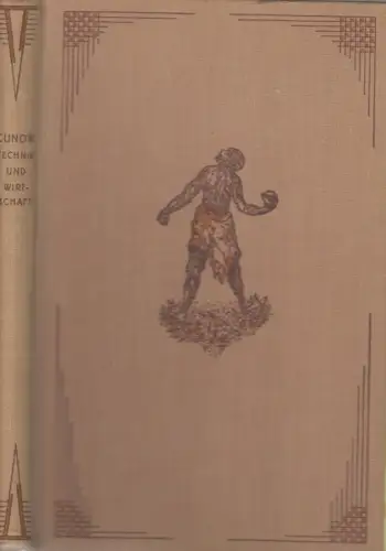 Buch: Technik und Wirtschaft des Europäischen Urmenschen, Cunow, Heinrich, 1927