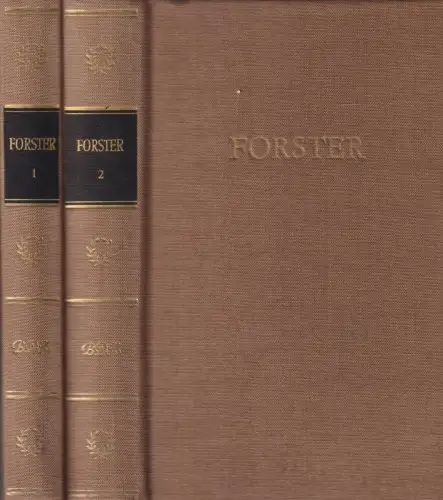 Buch: Georg Forsters Werke in zwei Bänden, 1968, Aufbau Verlag, BDK, 2 Bände