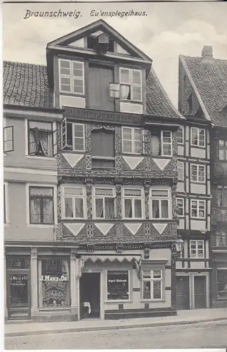 AK Braunschweig. Eulenspiegelhaus, E. Baxmann, Postkarte, ungelaufen, gut