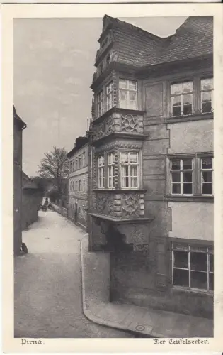 AK Pirna. Der Teufelserker, ca. 1910, Bertha Zillessen, Postkarte, ungelaufen