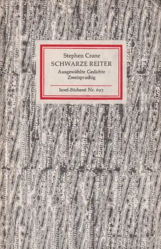 Insel-Bücherei 693, Schwarze Reiter, Crane, Stephen. 1985, Insel-Verlag