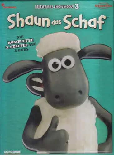 DVD-Box: Shaun das Schaf - Staffel 3, 2013, Special Edition, 3 DVDs, sehr gut