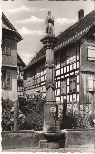 AK Forbach / Schwarzwald. Moses-Brunnen, Foto Verlag, Hildenbrand, Fotokarte