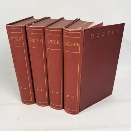 Buch: Goethe - Werke in sechzehn Bänden, 16 Teile in 4 Bänden, Th. Knaur Nachf.