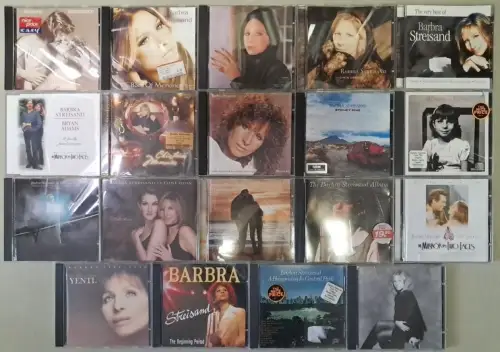 19 CDs Barbara Streisand: A Star is born, Memories, Higher Ground, Christmas ...