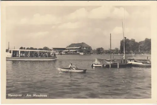AK Hannover - Am Maschsee, Schöning & Co., Postkarte, Fotokarte, ungelaufen