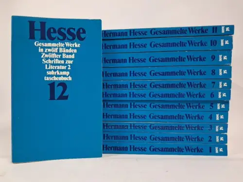 Buch: Hermann Hesse -Gesammelte Werke in zwölf Bänden, 1994, Suhrkamp, 12 Bände