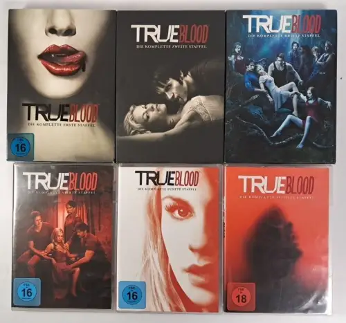 6 DVD-Boxen: True Blood Staffel 1-6, Anna Paquin, Stephen Moyer, Fantasy, Drama