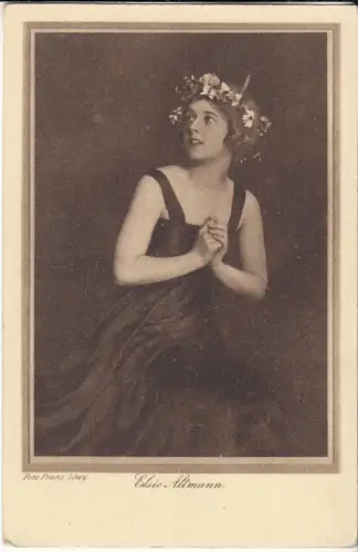 AK Elsie Altmann. Schauspielerin, Foto Franz Löwy, Postkarte, ungelaufen, gut