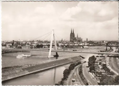 AK Köln - Severinsbrücke, Gerhard Ludwig, Postkarte, ungelaufen, gebraucht, gut