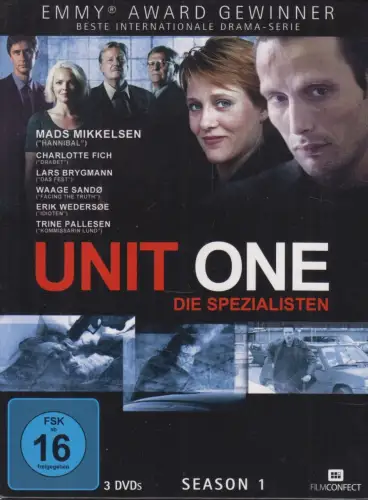 DVD-Box: Unit One - Season 1, 2014. Mads Mikkelsen u.a., Serie, Krimi, 3 DVDs