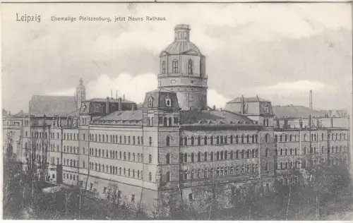 AK Leipzig. Ehemalige Pleissenburg, jetzt Neues Rathaus, 1908, G. Friedrich