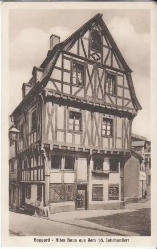 AK Boppard - Altes Haus aus dem 16. Jahrhundert, ca. 1920, Stengel & Co.