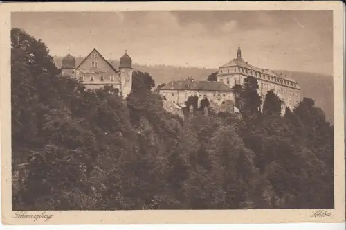 AK Schwarzburg. Schloss, Thüringerwaldverlag von Richard Zieschank, Postkarte