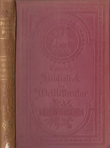 Buch: Goethe - Sämtliche Werke Band 28, Cotta'sche Bibliothek der Weltliteratur