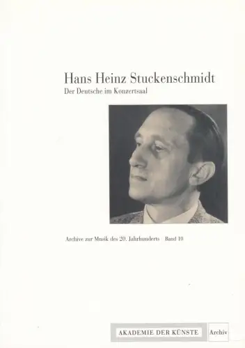 Buch: Hans Heinz Stuckenschmidt, Grünzweig, Werner, 2010, Wolke, sehr gut