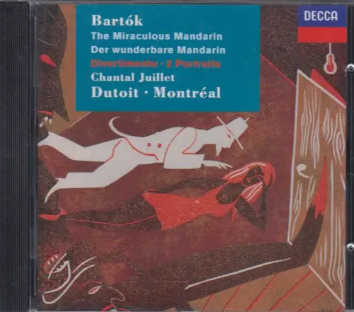 CD: Bartok, Der Wunderbare Mandarin / Divertimento / 2 Portraits, 1993, Decca