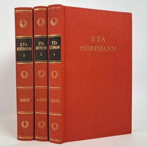 Buch: E. T. A. Hoffmann Werke in drei Bänden, 1982, Aufbau-Verlag, BDK, 3 Bände