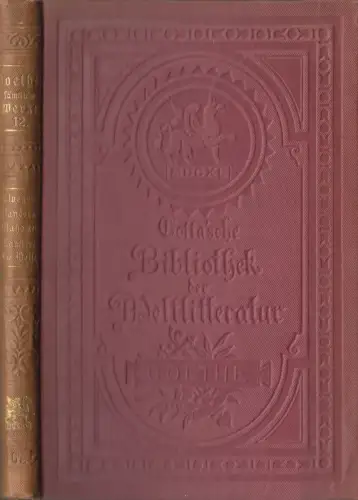 Buch: Goethe - Sämtliche Werke Band 12, Cotta'sche Bibliothek der Weltliteratur