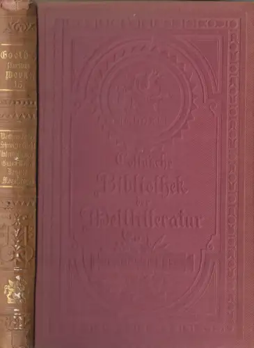 Buch: Goethe - Sämtliche Werke Band 15, Cotta'sche Bibliothek der Weltliteratur