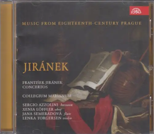 CD: Jiranek, Concertos, 2016, Collegium Marianum, Musik, Klassik, Supraphon