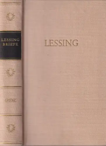 Buch: Gotthold Ephraim Lessings Briefe in einem Band, 1967, Aufbau Verlag, BDK