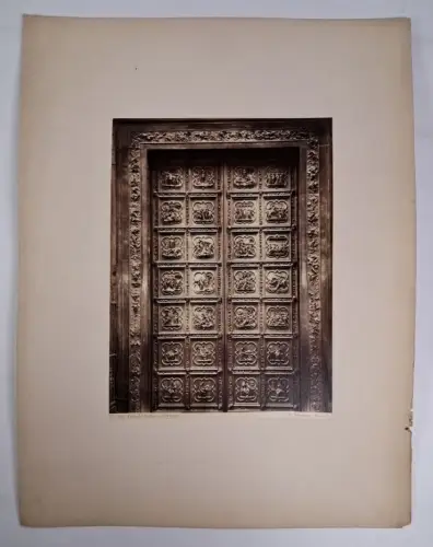 Fotografie: Porta del Batistero, Firenze, Giorgio Sommer, Napoli, 1882