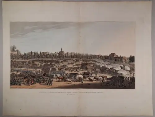 Aquatinta: Precipitate Flight of the French through Leipsic ... Robert Bowyes