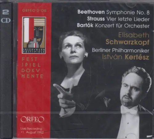 CD: Elisabeth Schwarzkopf u.a., Beethoven / Strauss / Bartok, 2013, Orfeo