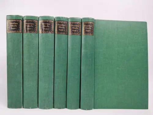 Buch: Johann Wolfgang von Goethes Werke in sechs Bänden, Insel Verlag, 6 Bände