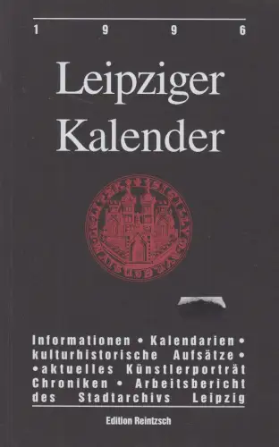 Buch: Leipziger Kalender 1996, Edition Reintzsch, gebraucht, sehr gut