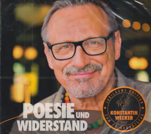 Doppel-CD: Konstantin Wecker, Poesie und Widerstand, 2017, Sturm und Klang