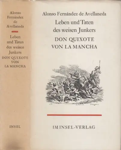 Buch: Leben und Taten des weisen Junkers Don Quixote von La Mancha, Avellaneda