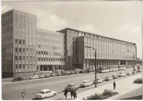 AK Messestadt Leipzig - Hauptpost, ca. 1966, Dick-Foto-Verlag, Postkarte, gut