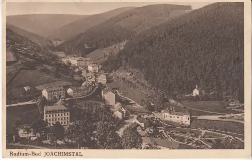 AK Radium-Bad Joachimstal, ca. 1928, Postkarte, gelaufen, gebraucht, gut