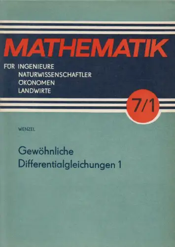 Buch: Mathematik 7/1: Gewöhnliche Differentialgleichungen, 1974, Teubner