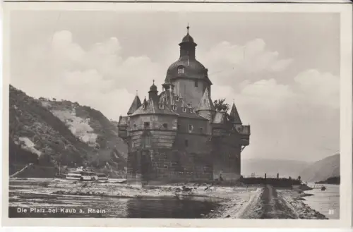 AK Die Pfalz bei Kaub a. Rhein, ca. 1930, Karl Fischer, Postkarte, ungelaufen